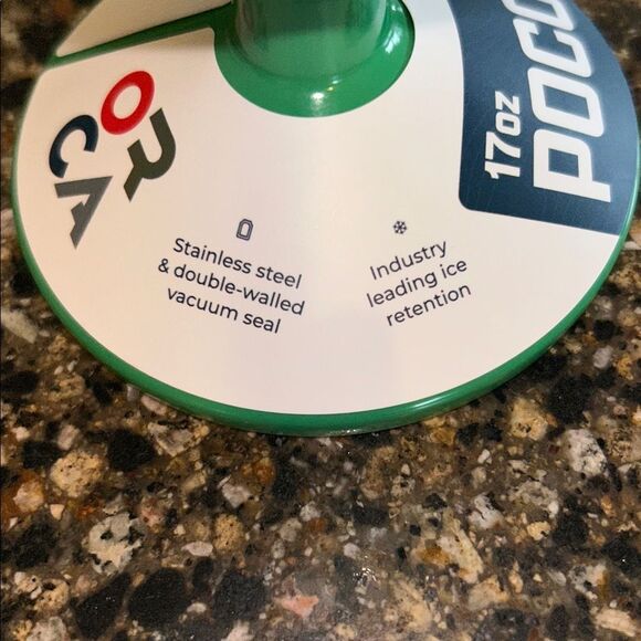 NEW Poco 17 oz. Green Insulated Tumblers - Set of 2 - Picture 3 of 7